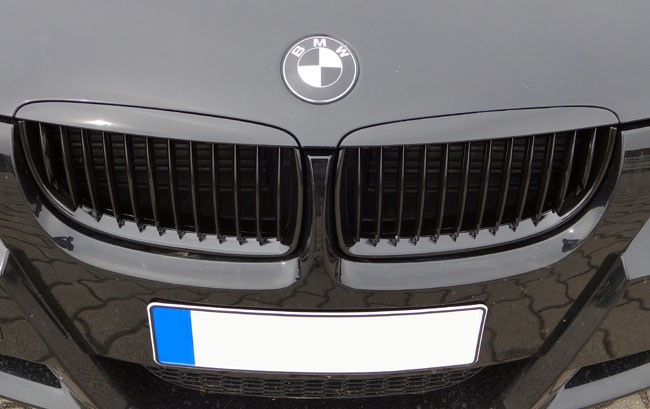 Bmw e90 gloss black grill #2
