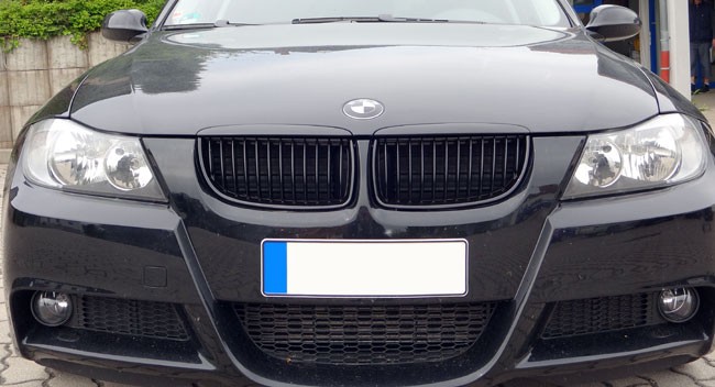 Bmw e90 gloss black grill